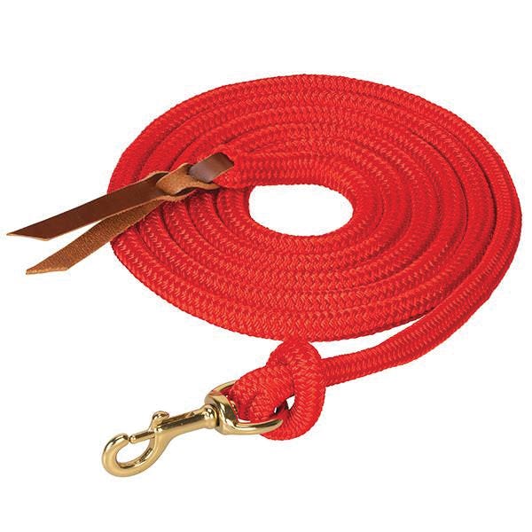 Weaver Equine 35-2096-C4 Cowboy Lead, 10 ft L, Swivel Snap, Polyester, Red