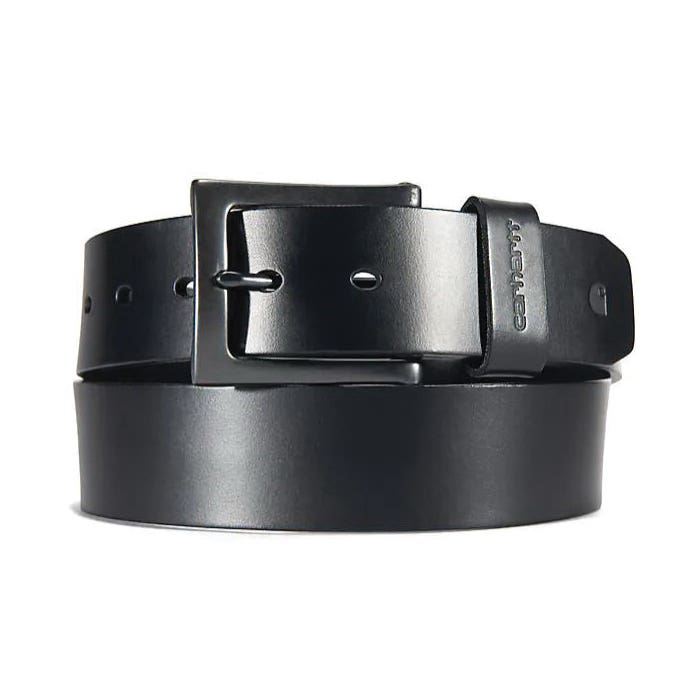 Carhartt Anvil Belt, Men's, 46 in, Gunmetal Buckle, Leather, Black, Buckle Closure