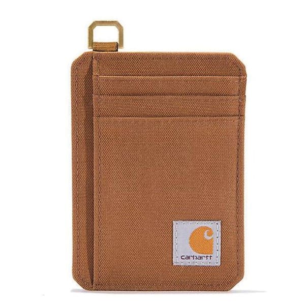 Carhartt Front Pocket Wallet, Men's, One-Size, Carhartt Brown