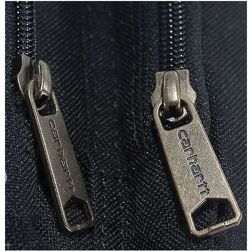 Carhartt Crossbody Bag, Unisex, One-Size, Carhartt Label, Zipper, Black