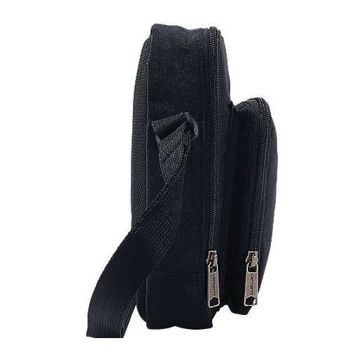 Carhartt Crossbody Bag, Unisex, One-Size, Carhartt Label, Zipper, Black
