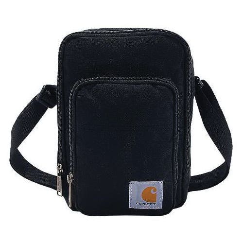 Carhartt Crossbody Bag, Unisex, One-Size, Carhartt Label, Zipper, Black