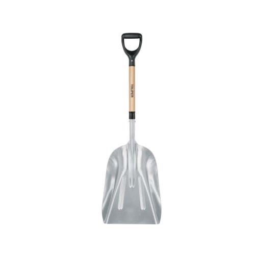 Truper Sanitary Shovel with Aluminum Blade, D-Grip