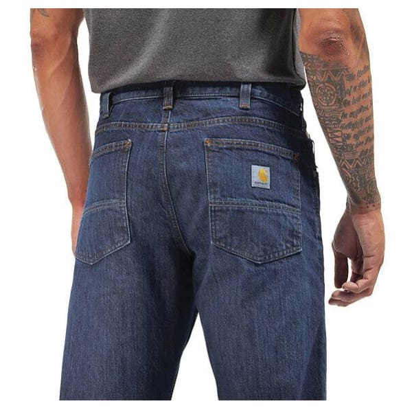 Carhartt Jeans, 34 in W, 36 in L, Deep Creek, Comfort, Relaxed Fit