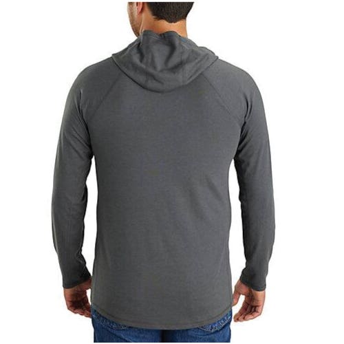 Carhartt Sweatshirt, M, Regular, Cotton/Polyester, Frosted Balsam, Hooded - 913097