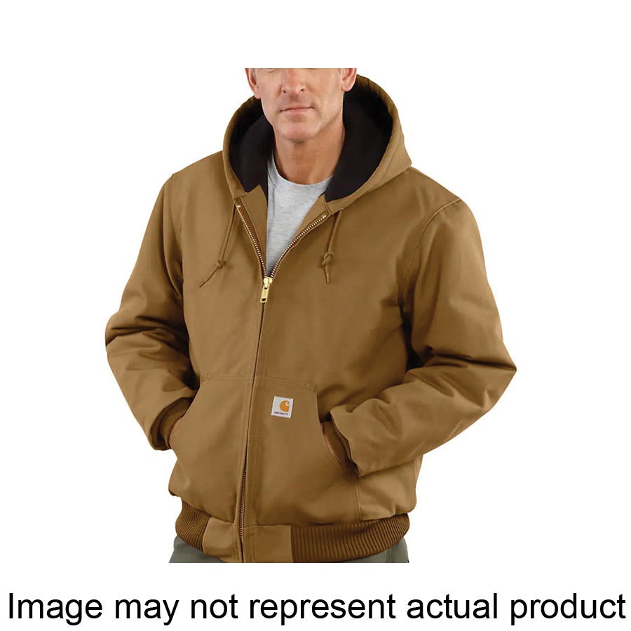 Carhartt Jacket, S, Cotton Duck/Polyester, Black, Regular
