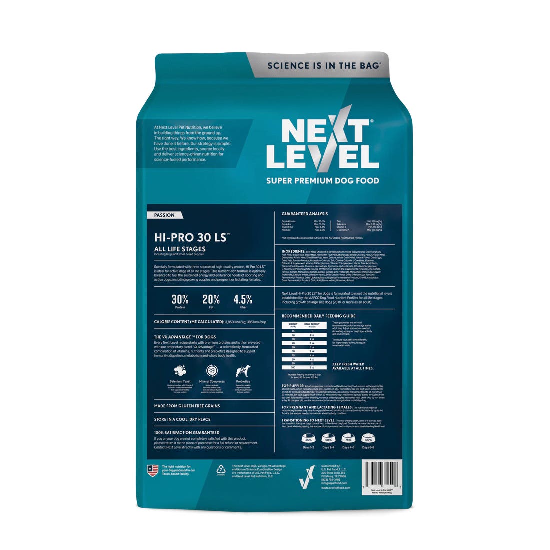 Next Level Hi-Pro 30 LS Dog Food 40 lb Bag
