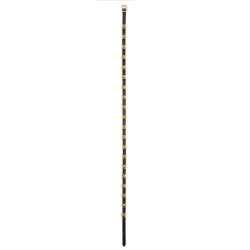 Weaver Leather 65-3390 Ornament, Arctic Sleigh Bell Strap, Leather, Black/Brass