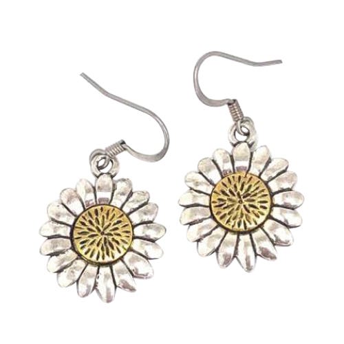 Cowboy Collectibles Earrings, Sunflower