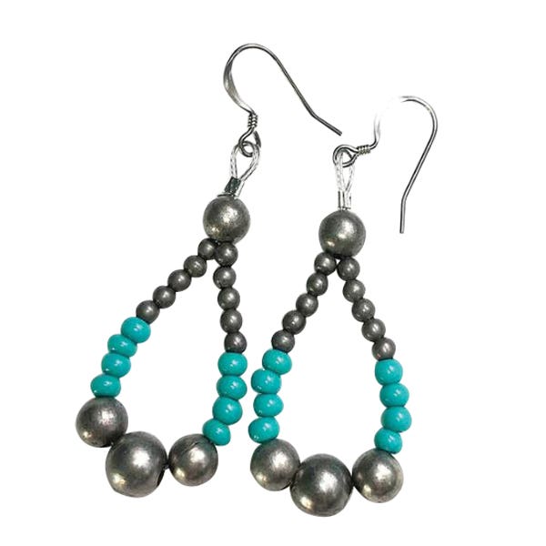 Cowboy Collectibles Earrings, Navajo Tears