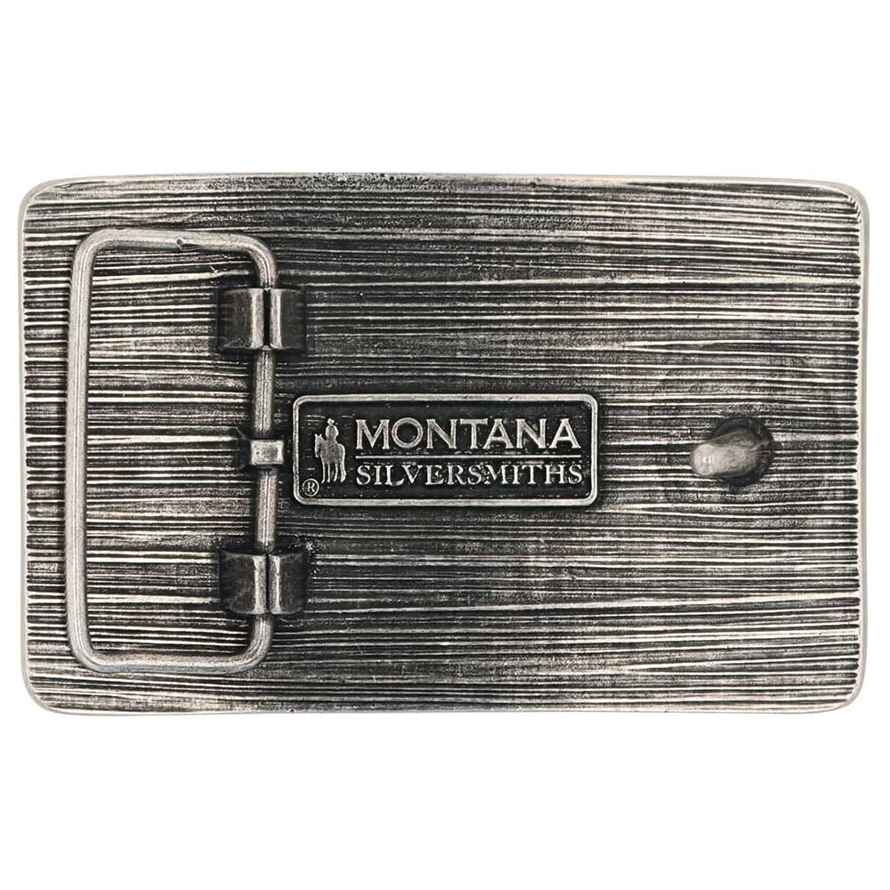 Montana Silversmiths Be The Future American Flag Rectangle Belt Buckle