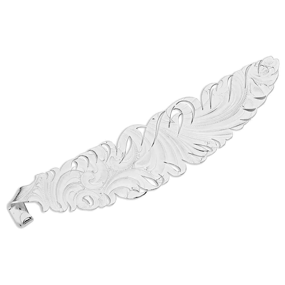 Montana Silversmiths Hat Feather, Brass, Silver