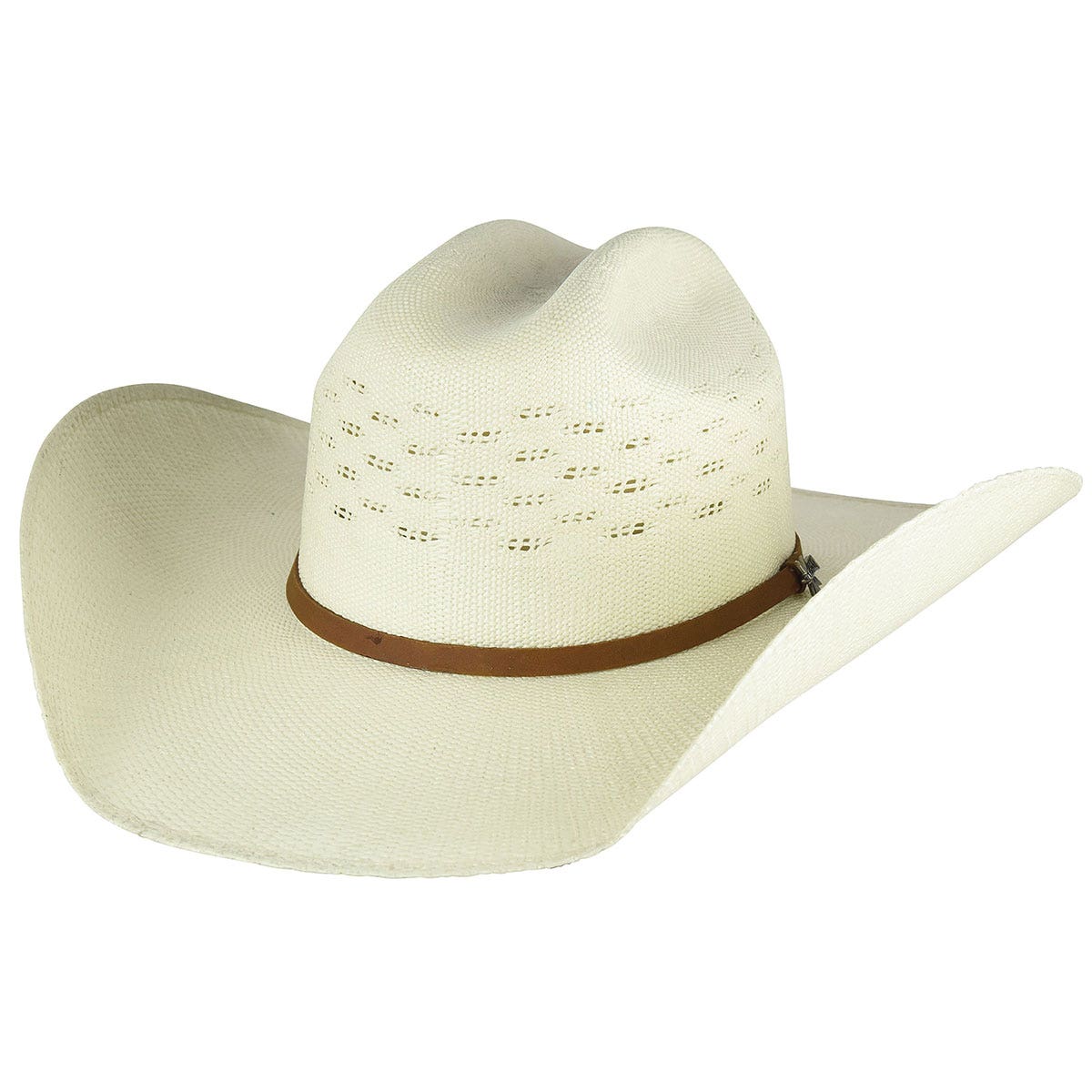 Bailey Big Bend Series Hat, Cowboy, Wheat Venting, Men's, 7 in, Bangora Straw, Ivory