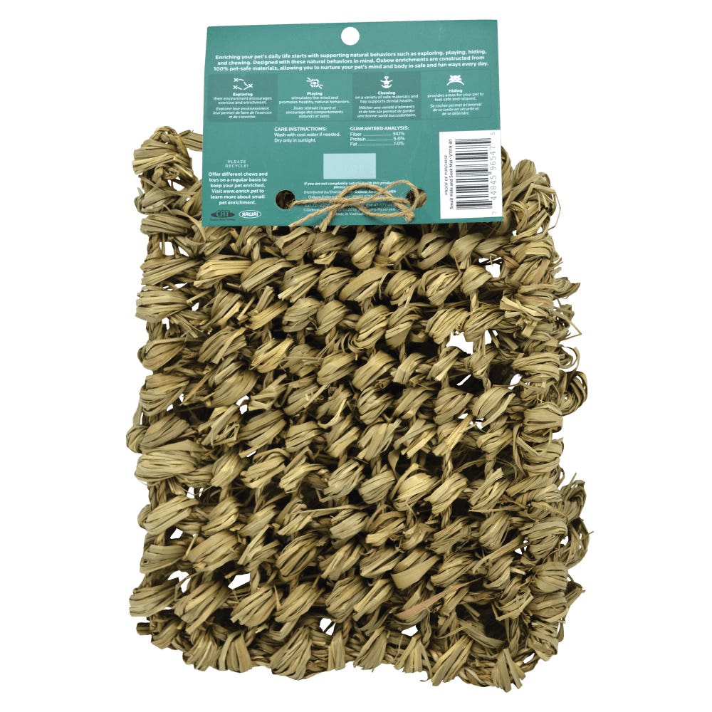 Oxbow Timothy Club Small Hide and Seek Mat, Timothy Hay