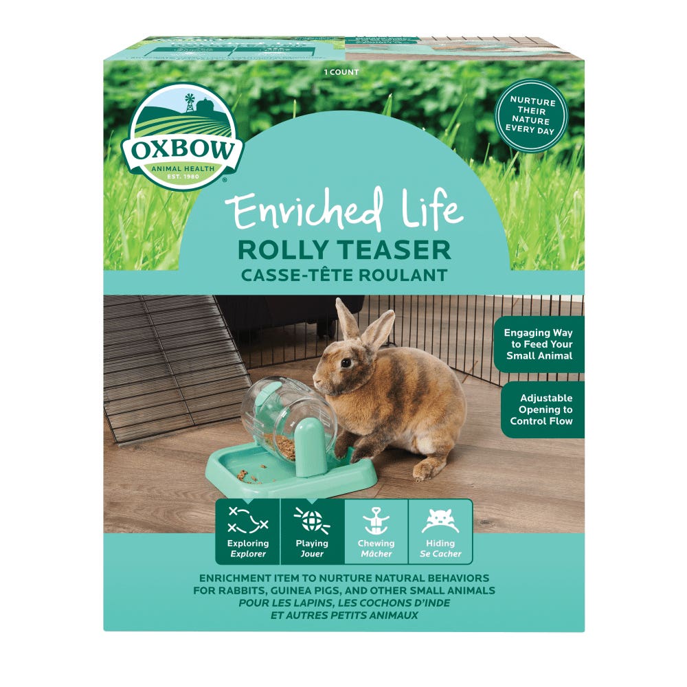 Oxbow Enriched Life Rolly Teaser for Chinchillas, Ferrets, Guinea Pigs, Mice, Rabbits, Rats