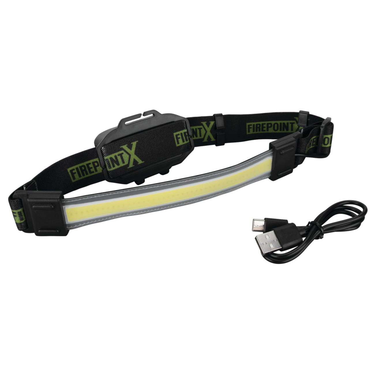 Performance Tool Firepoint X Series W2681 Low-Profile Strip Headlamp, 1800 mAh, Li-Polymer Battery, LED Lamp, 500 Lumens