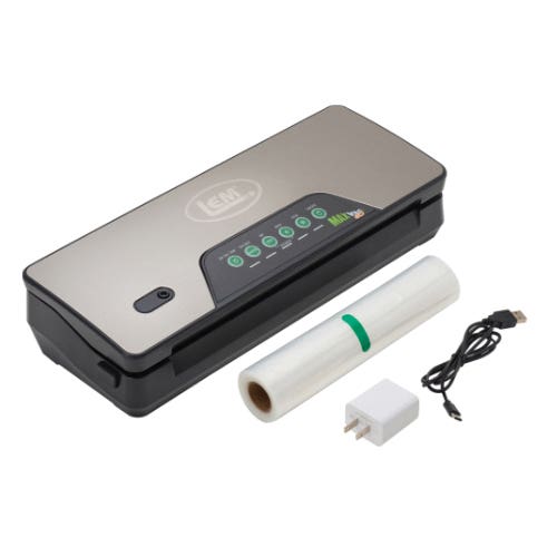 LEM MaxVac Go Cordless Vacuum Sealer, 11.8 in L Sealing Bar
