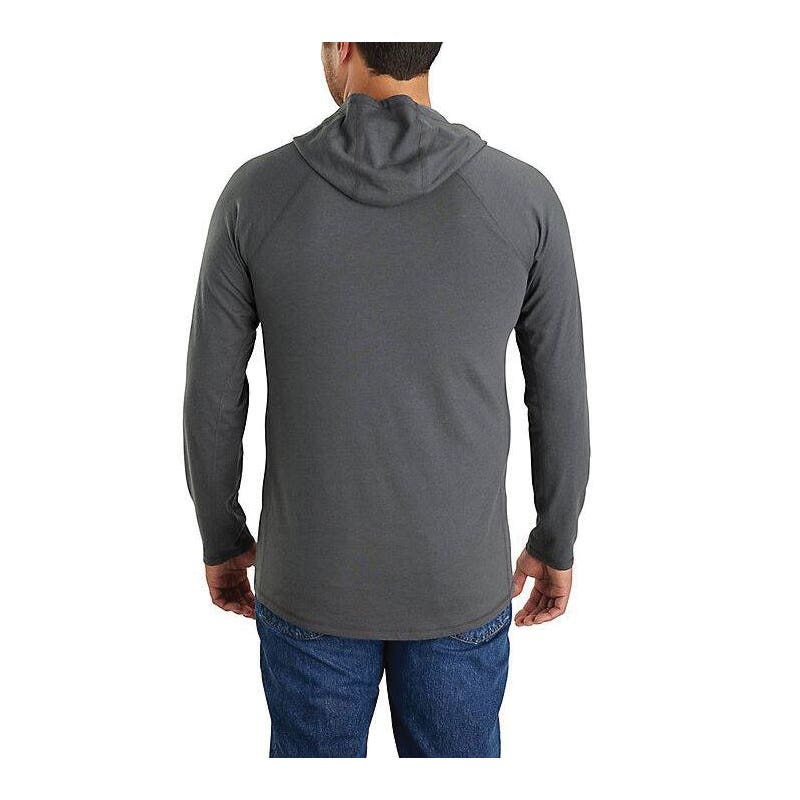 Carhartt T-Shirt, 2XL, Regular, Cotton/Polyester, Frosted Balsam, Carhartt Graphic Logo, Hooded