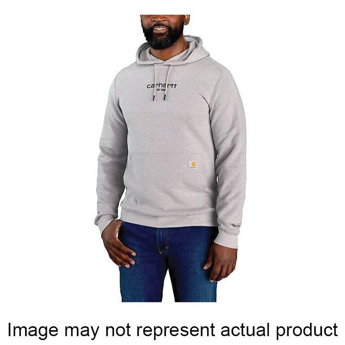 Carhartt Sweatshirt, 2XL, Cotton/Polyester, Mocha Heather, Hooded