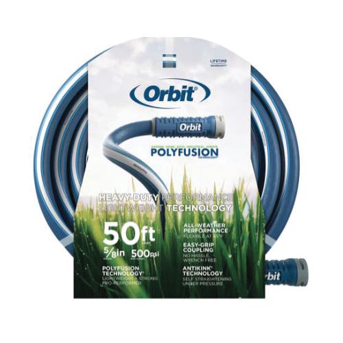 Orbit 22005 Garden Hose, 5/8 in, 50 ft L, Polymer
