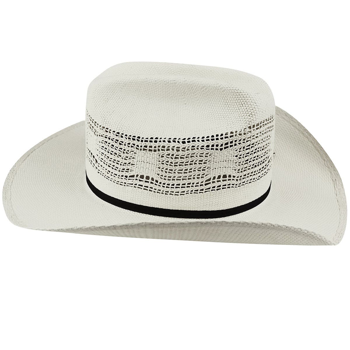Bailey Desert Breeze Series Hat, Cowboy, Wide Vented Pattern, Women's, 7-1/8 in, Bangora Straw, Ivory
