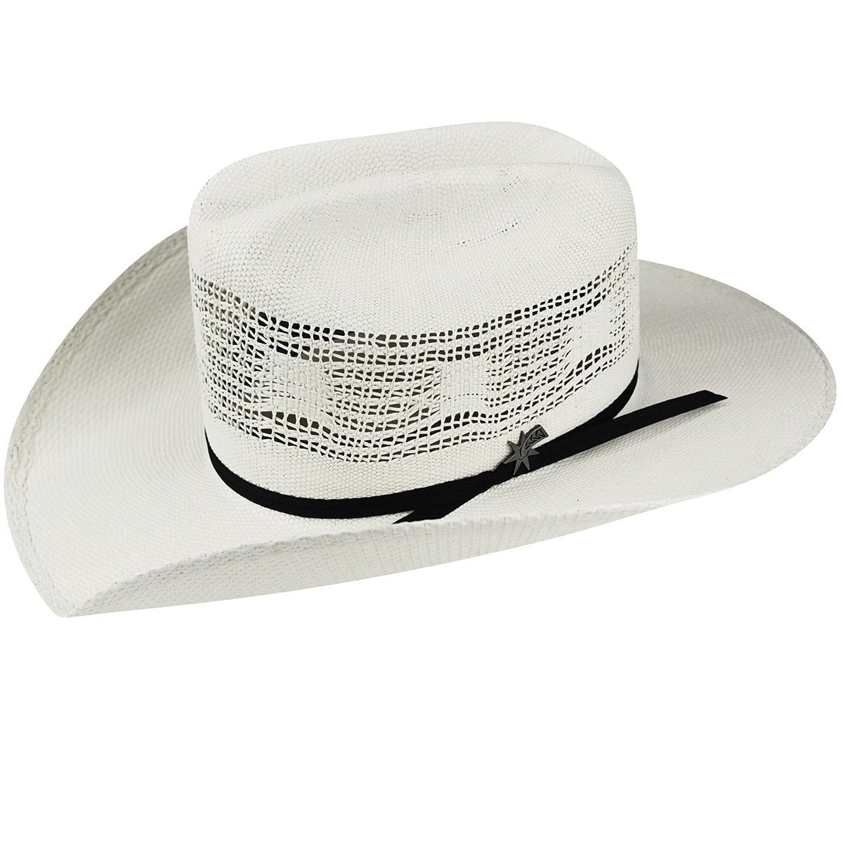 Bailey Desert Breeze Series Hat, Cowboy, Wide Vented Pattern, Women's, 7-1/8 in, Bangora Straw, Ivory