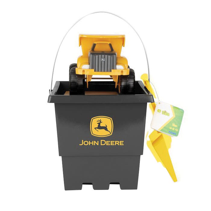 John Deere Toys Construction Sandbox Set, 18 Months and Up, Black/Yellow