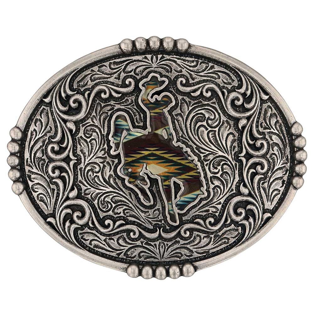 Montana Silversmiths Sunrise Bronc Attitude Belt Buckle
