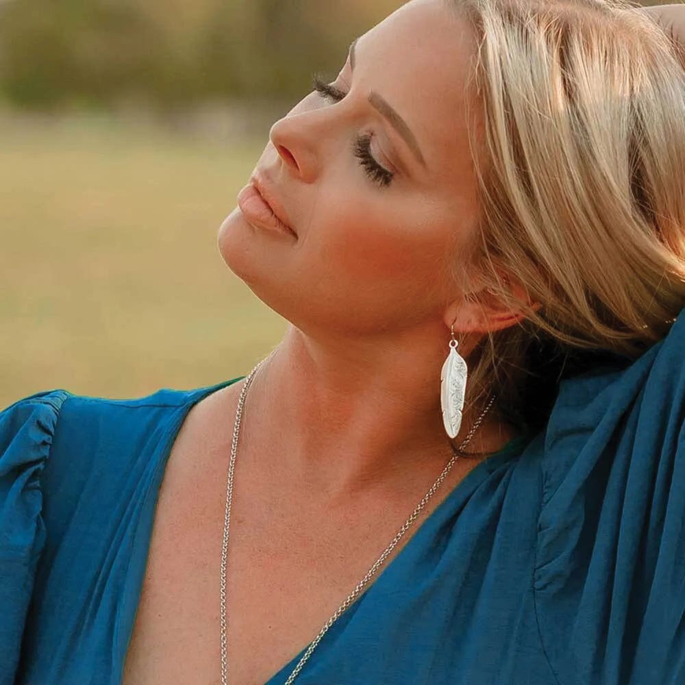 Montana Silversmiths Love You More Earrings, Brass/Stainless Steel