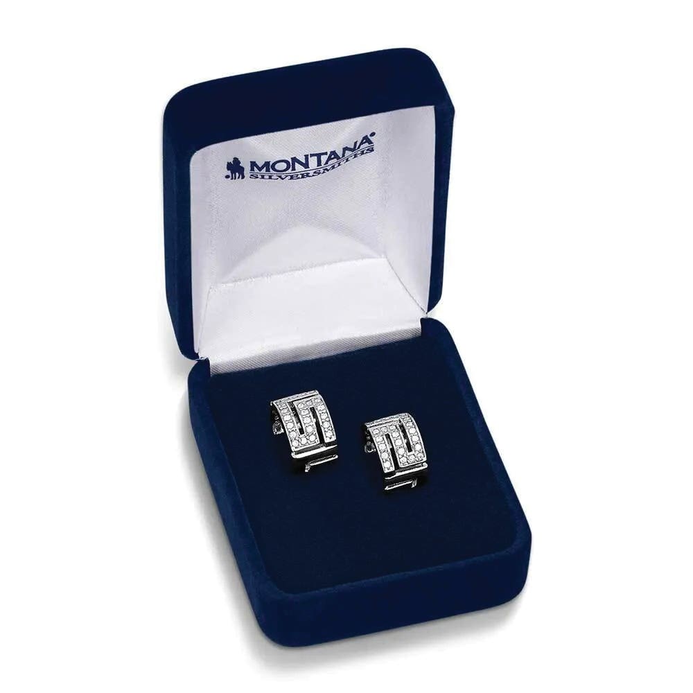 Montana Silversmiths Unpredictable Elegance Crystal Earrings, Zirconia, Clear, Brass/Stainless Steel