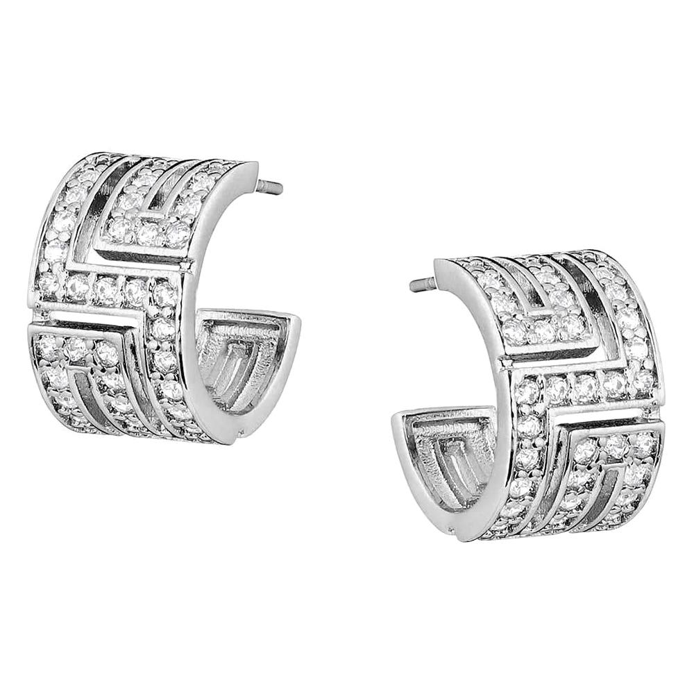 Montana Silversmiths Unpredictable Elegance Crystal Earrings, Zirconia, Clear, Brass/Stainless Steel