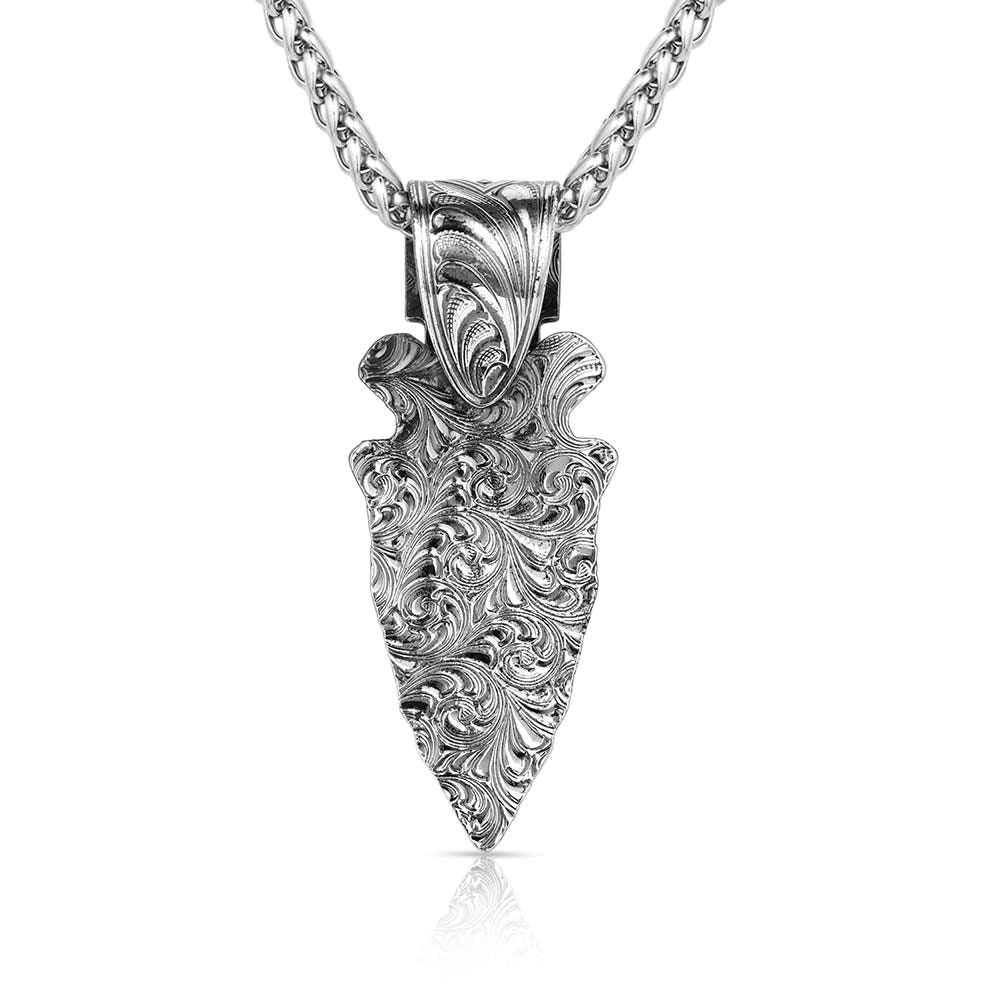 Montana Silversmiths Old West Arrowhead Necklace, Brass