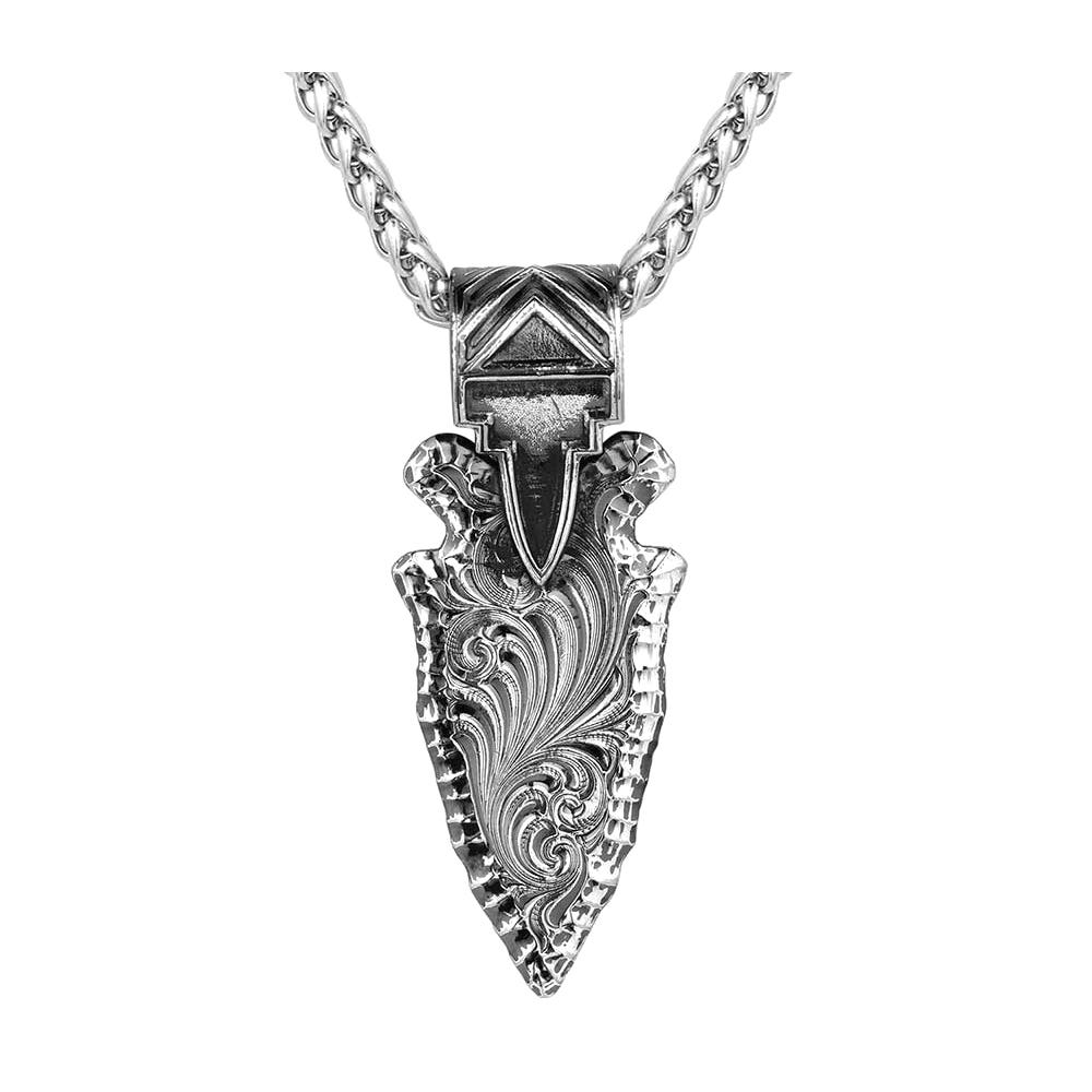 Montana Silversmiths Old West Arrowhead Necklace, Brass