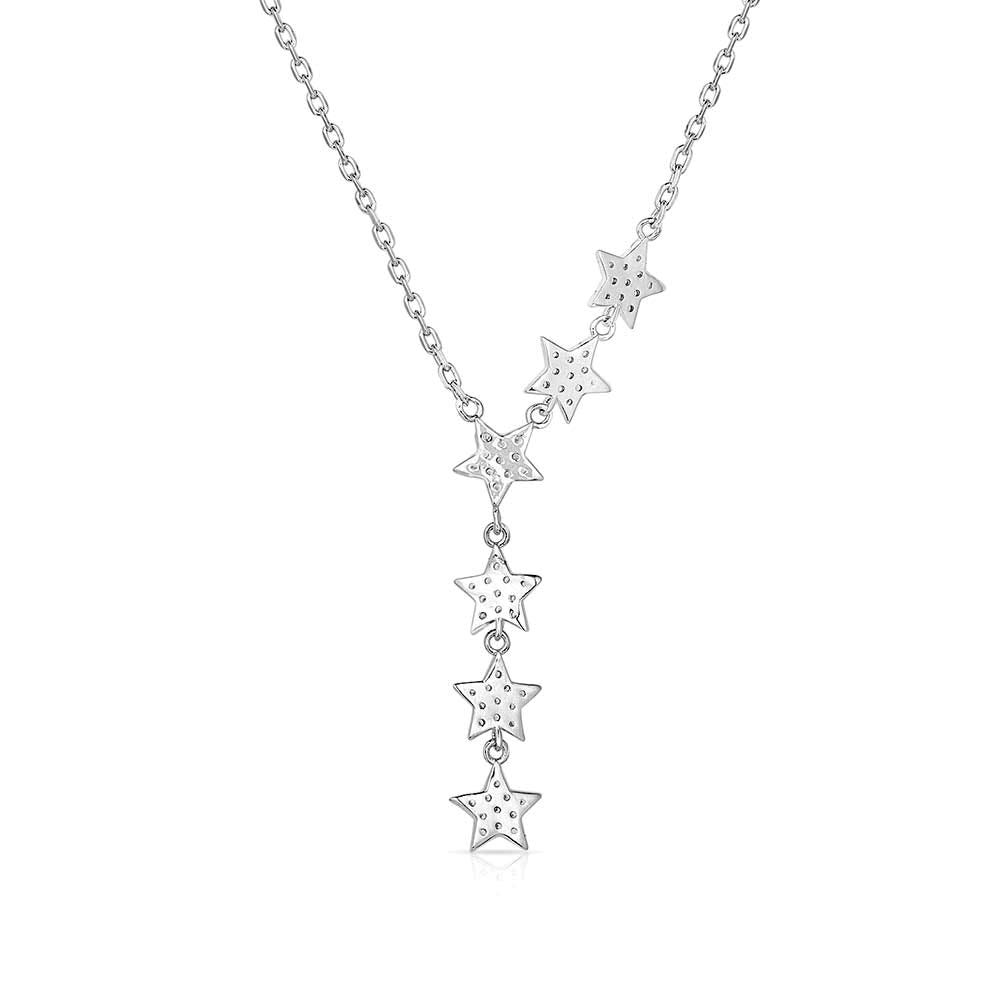 Montana Silversmiths Guiding North Crystal Necklace, Zirconia, Brass