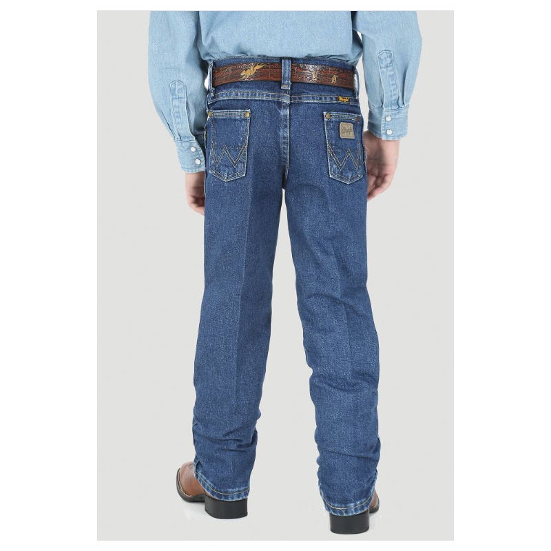 Wrangler Cowboy Cut Series Jeans, Boy's, 18, 30-1/2 to 32 in W, Heavy Stone Denim, Regular Fit