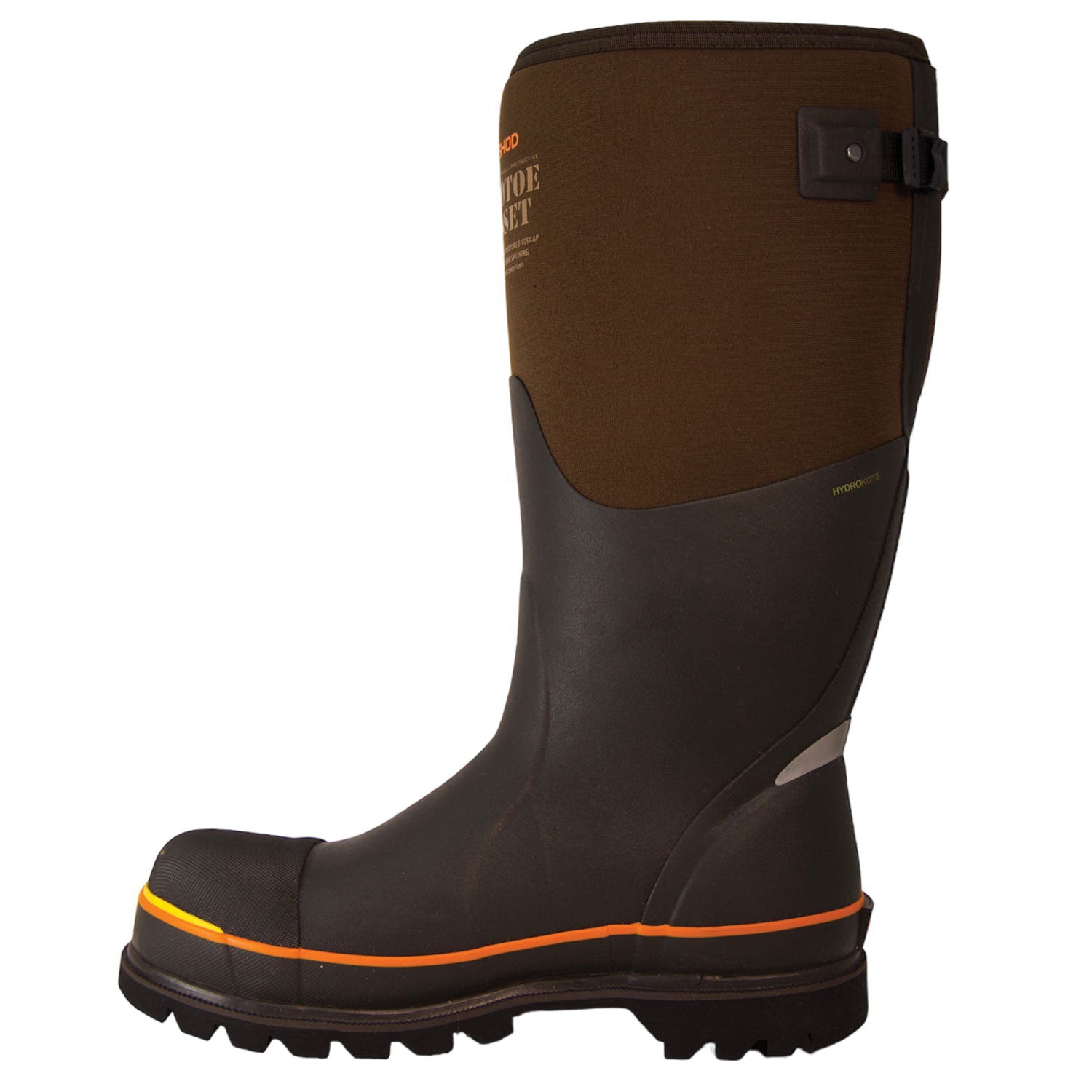 Dryshod West Nanotoe Gusset Series Work Boots, 16, Brown/Orange, Insulated: Yes