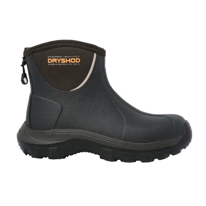 Dryshod Evalusion Series Ankle Boots, 8, Brown/Dark Brown, Rubber Upper, Insulated: Yes