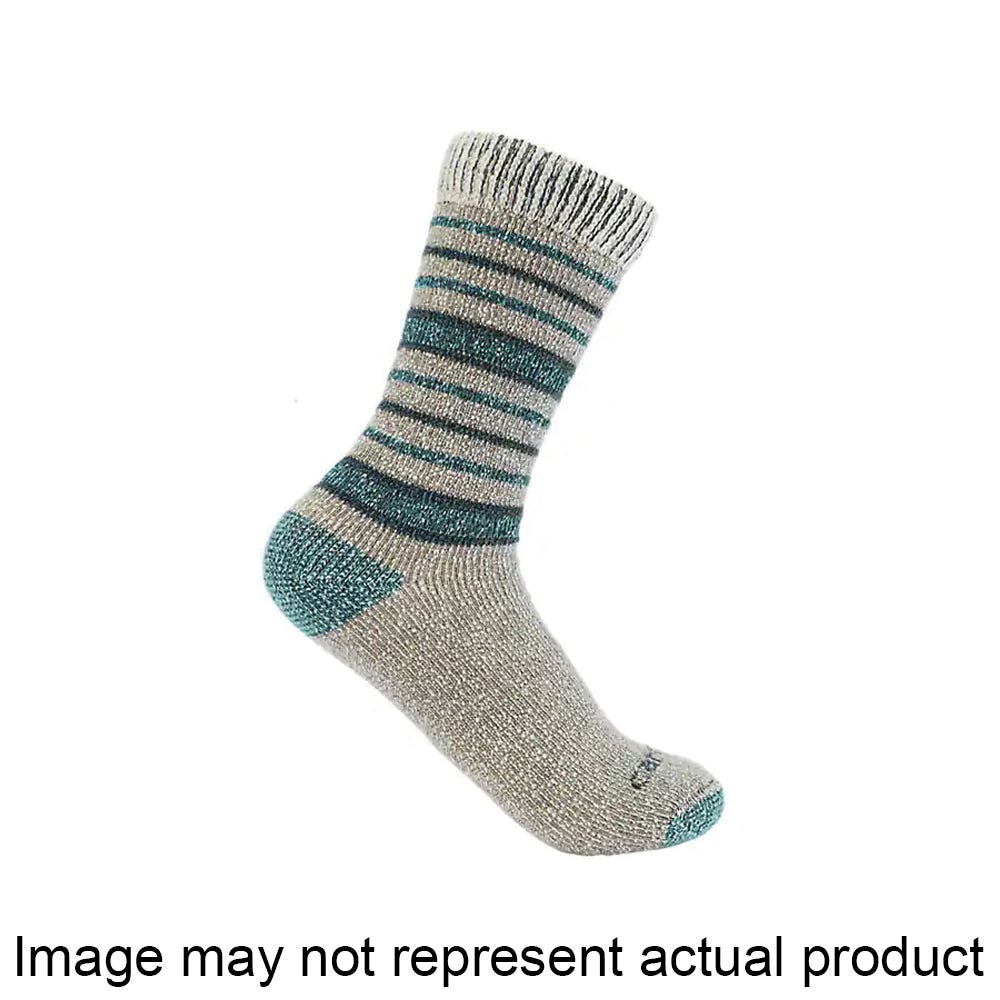 Carhartt Boot Socks, Women's, L, Acrylic/Elastane/Nylon/Wool, Charcoal Stripe