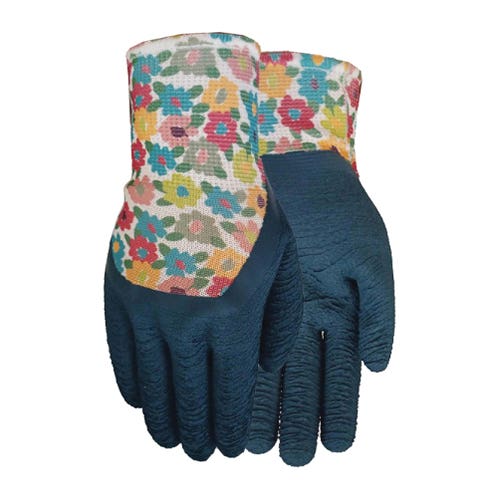 MidWest Gloves & Gear EZ GRIP 65A4-M Garden Gloves, Women's, M, Knit Cuff, Rubber Coating