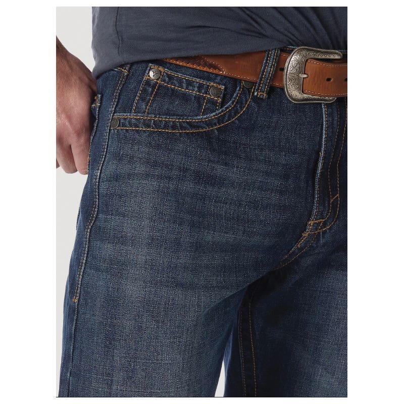 Wrangler 20X Series Jeans, M, 34 in W, 36 in L, Wells, Extreme Relaxed Fit, Non-Stretchable