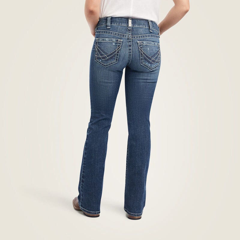 Ariat Women's R.E.A.L. Mid Rise Raquel Boot Cut Jean, 29 S