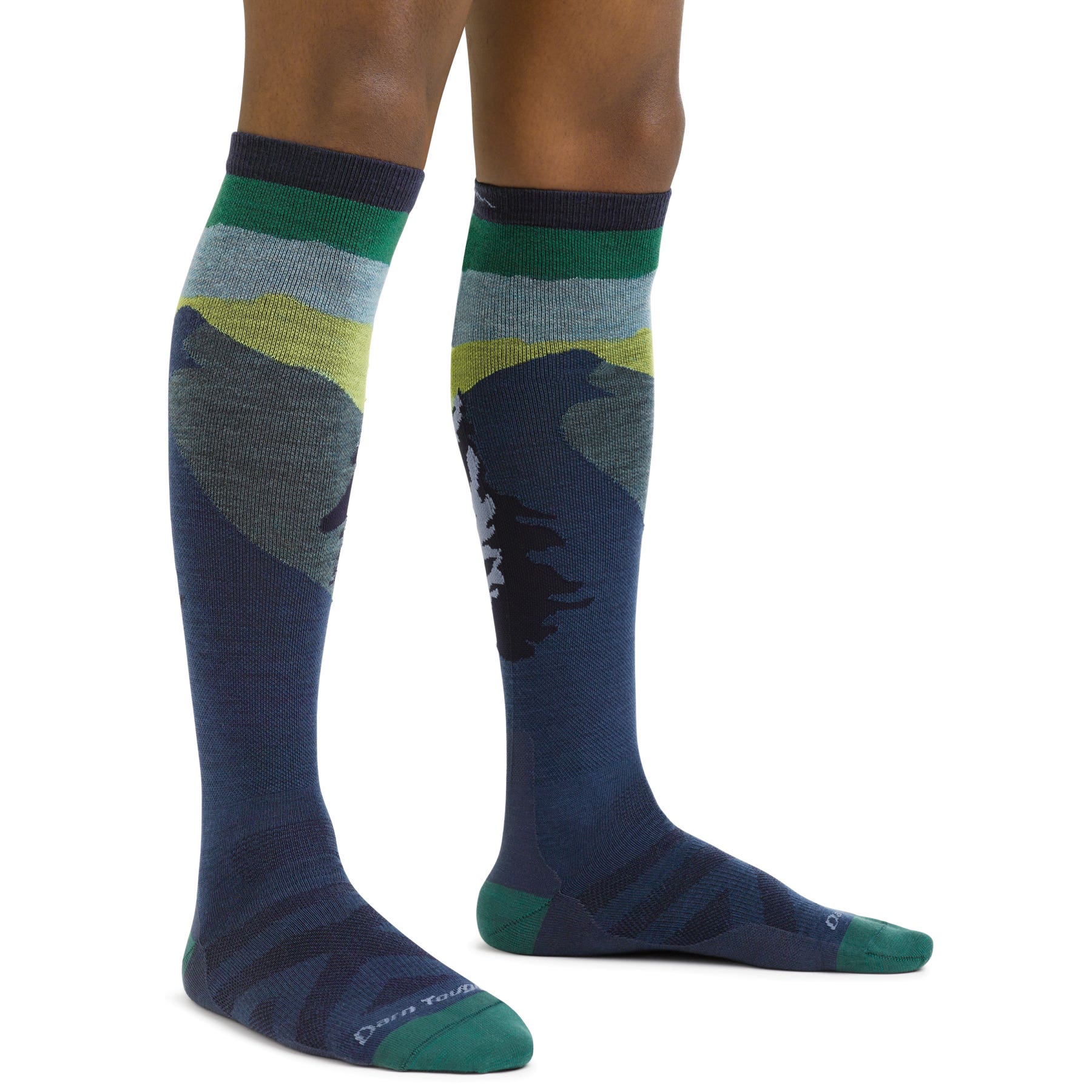 Darn ToughMen's Solstice Over-the-Calf Lightweight Ski & Snowboard Sock, XL Charcoal
