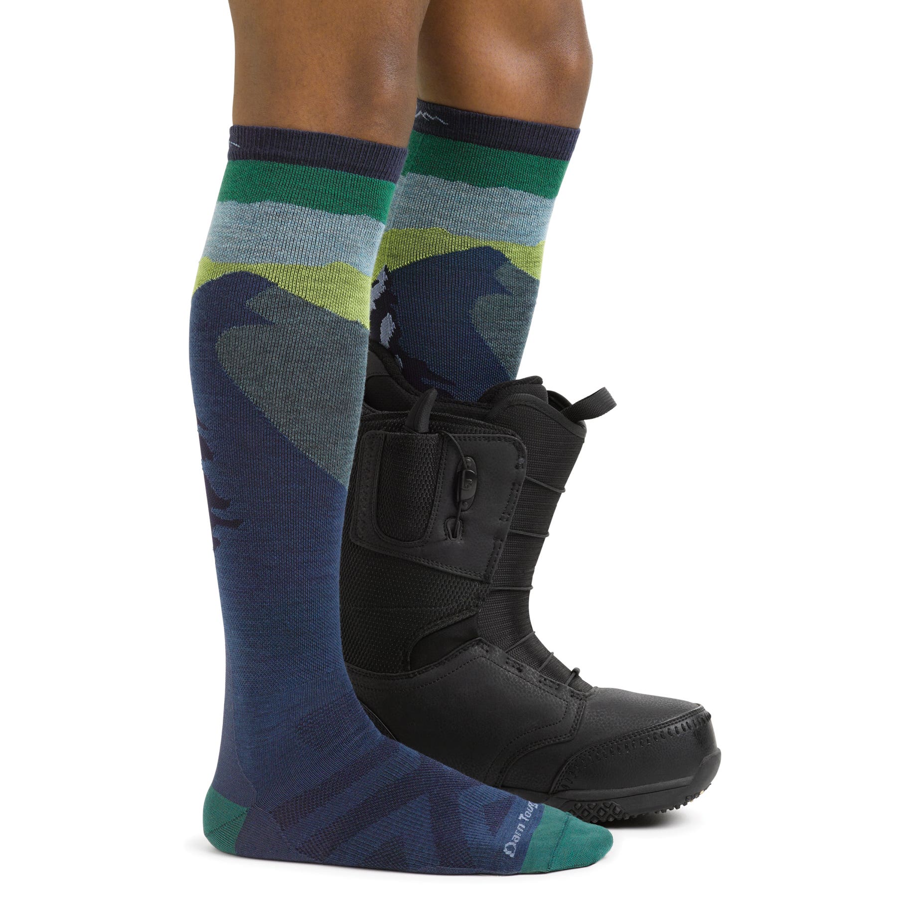 Darn ToughMen's Solstice Over-the-Calf Lightweight Ski & Snowboard Sock, XL Charcoal