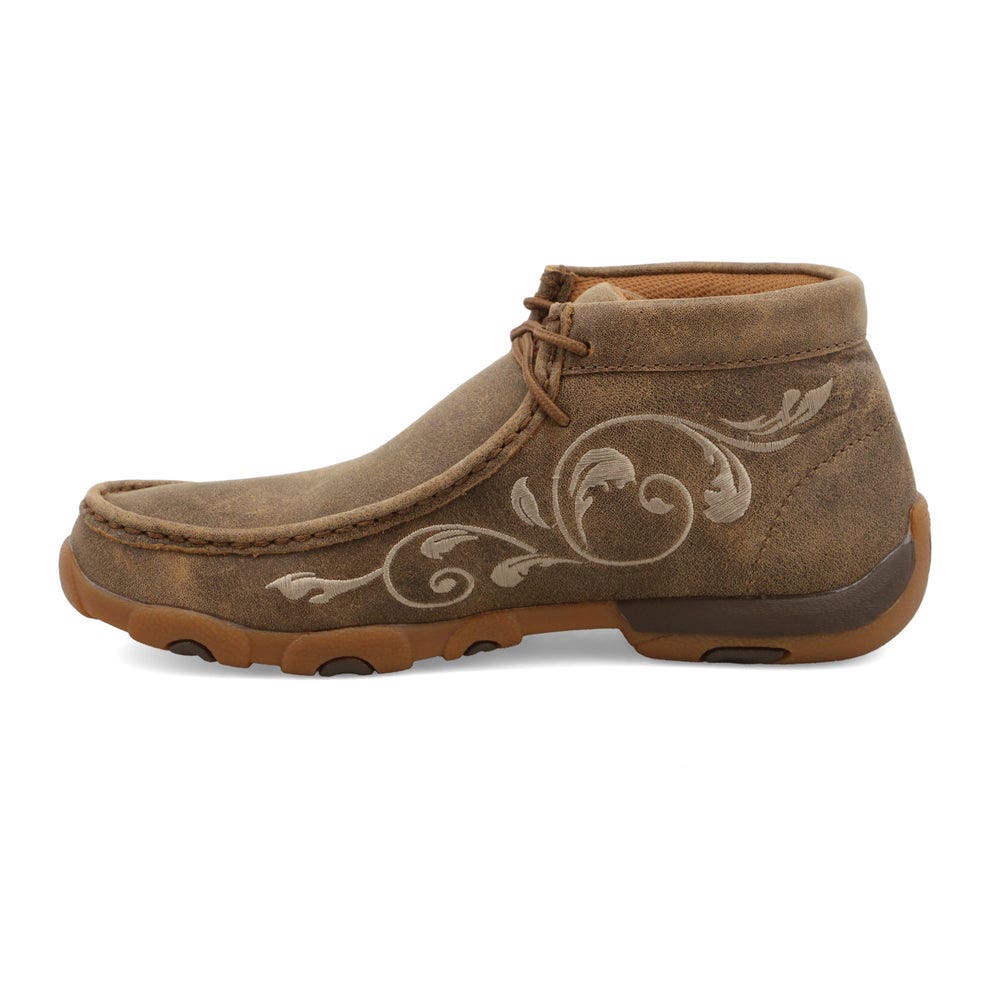 Twisted X Chukka Driving Series WDM0041-8 Casual Shoes, 8, M W, Bomber, Leather, Lace-Up