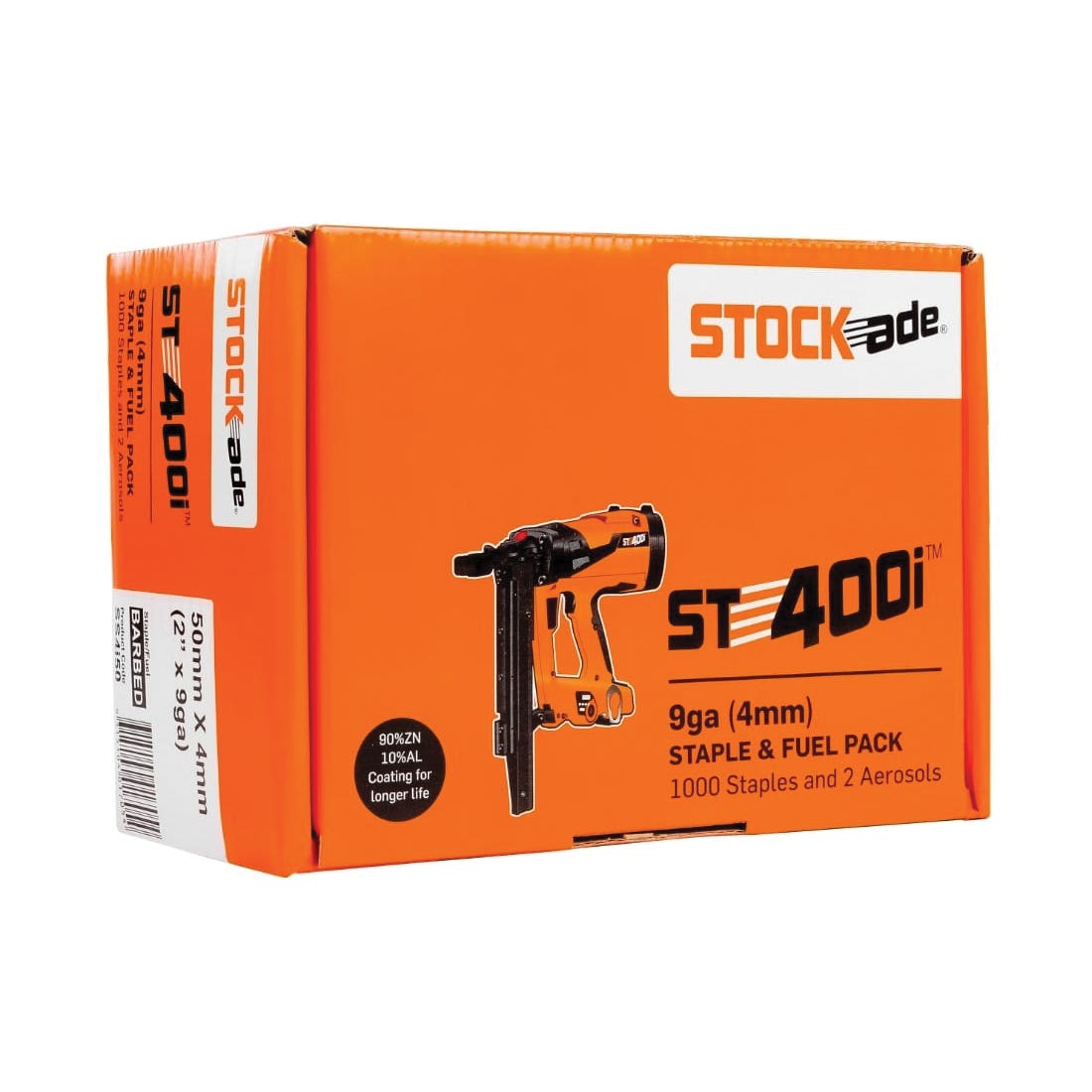 Stockade SS4i50 Barbed Fencing Staple, Aluminum/Zinc