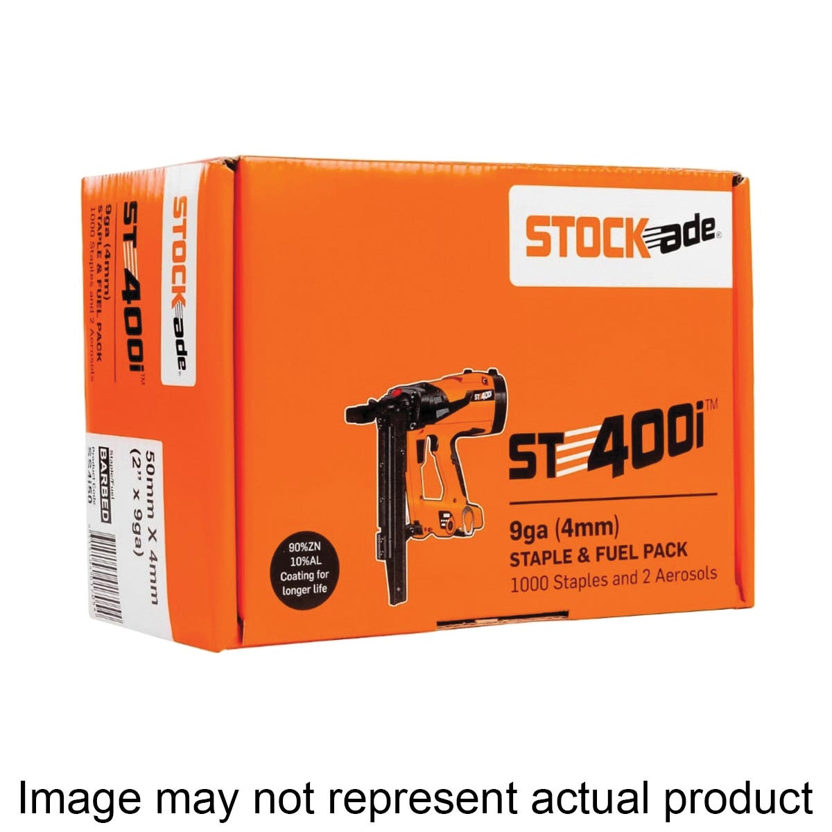 Stockade Barbed Fencing Staple, Aluminum/Zinc