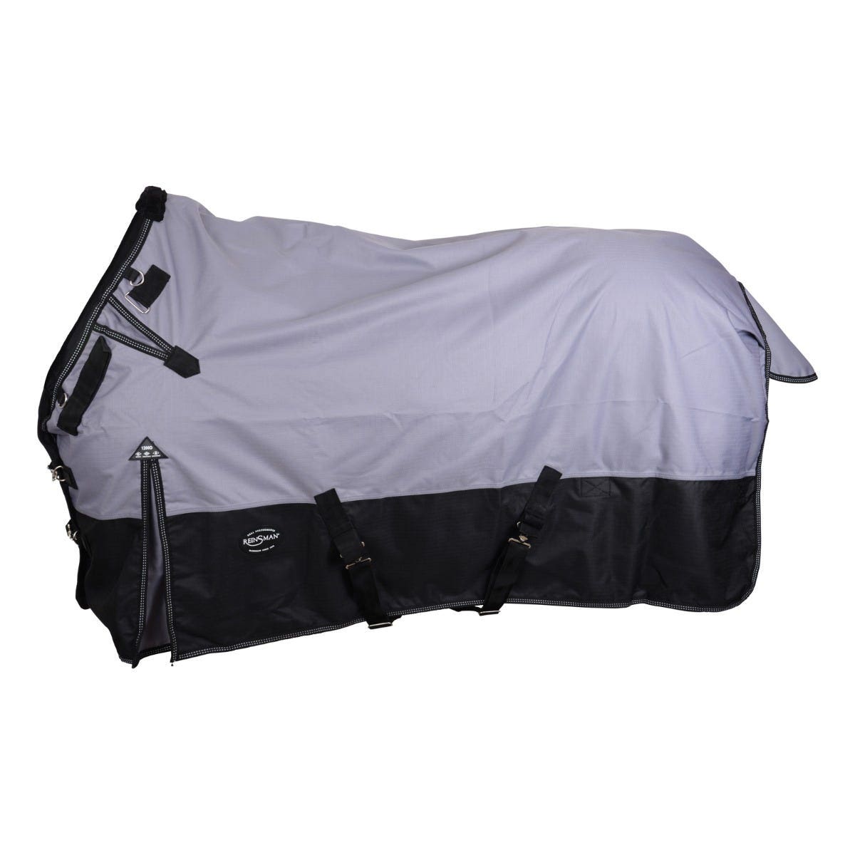 Reinsman H104-78-GB Turnout Winter Blanket, Black/Gray