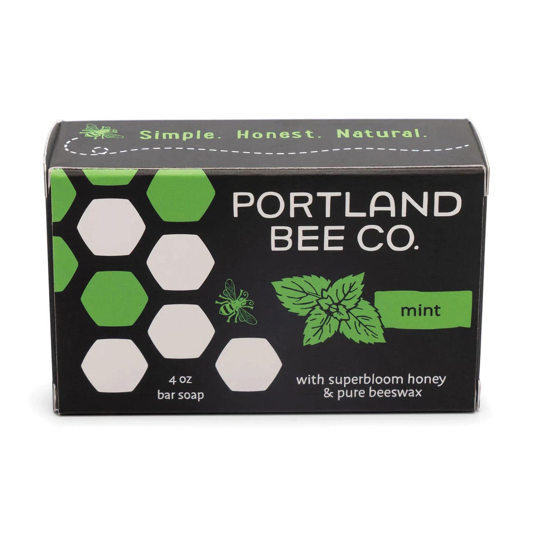 Portland Bee Balm Soap, Bar, Mint, 4 oz