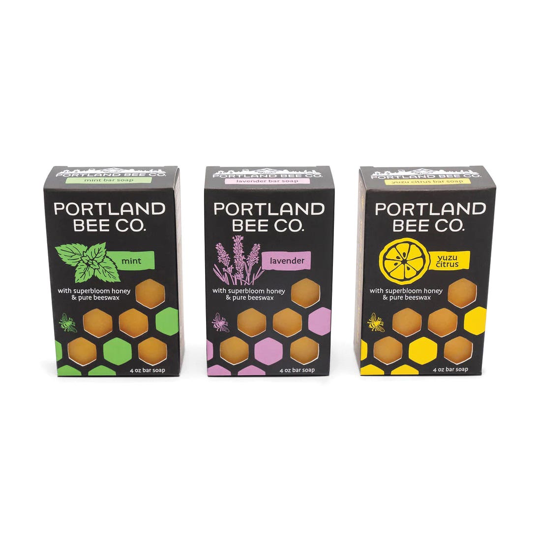 Portland Bee Balm Soap, Bar, Mint, 4 oz
