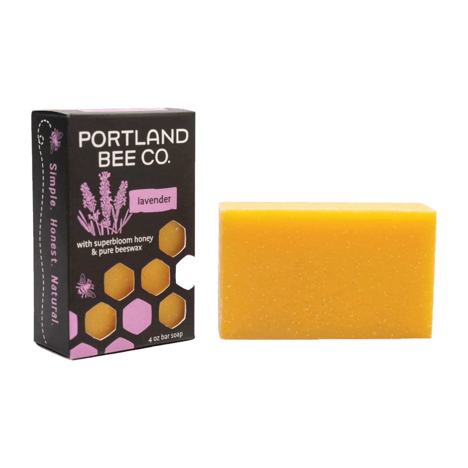 Portland Bee Balm Soap, Bar, Lavender, 4 oz